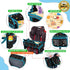 Waterproof Car Seat Tray for Toddler, Kids Travel Lap Desk with Storage for Road Trip Essentials, Black