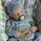 Realistic 17-Inch Reborn Baby Boy Doll, Lifelike Vinyl Full Body Gift for Kids Age 3+