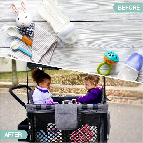 Stroller Wagon Cargo Net, Baby Stroller Organizer Mesh for Extra Storage Space, Compatible with WONDERFOLD Models