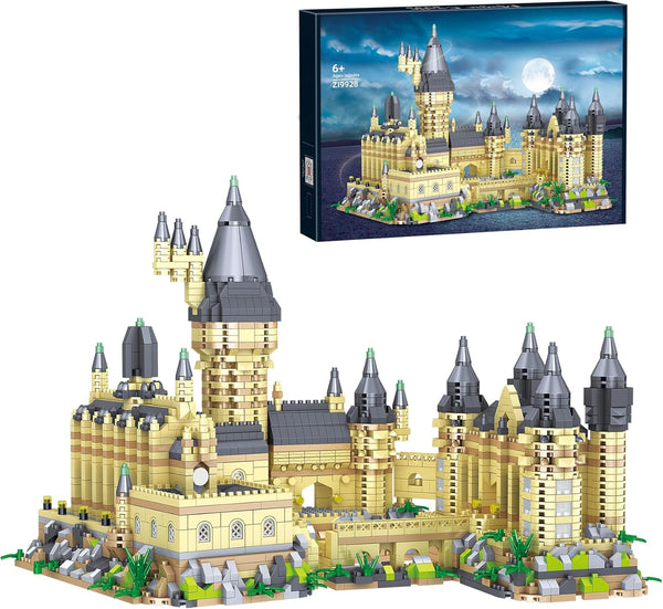 3000+PCS Micro Mini Blocks Magic Castle Building Blocks Toys, Creative Hog Tower Sets for 6+ Boys and Girls