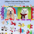 100 Piece Puzzles for Kids Ages 4-8 8-10, Christmas Puzzle Dogs and Cat Puzzles, Holiday Jigsaw Puzzles for Kids Adults, Puzzles for Kids Ages 3-5, Gifts Christmas Stocking Stuffers for Kids