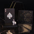 Wkchxd Set (1 Pack) Playing Cards, Plastic Playing Cards, Deck of Cards, Waterproof Poker Cards, Black Standard Playing