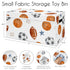 Sweet Jojo Designs Sports Theme Boy Collapsible Toy Storage Box Chest Organizer with Lid Baby Nursery Kids Childrens