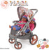 509 2 18", 3+ Crew: Melange Flora - Mabelle Duo Twin Doll Stroller - Accessory for Dolls Up to Foldable Design
