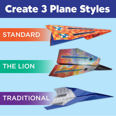 20 6+) Creativity for Kids Paper Airplane Squadron - Create Paper Airplanes, Mini Craft Kit for Boys, Great Spring