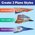 20 6+) Creativity for Kids Paper Airplane Squadron - Create Paper Airplanes, Mini Craft Kit for Boys, Great Spring