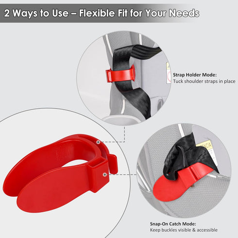 Doytn Car Seat Strap Organizer Clip Keep Harness Straps Neat & Easily Accessible Prevents Twisting & Tangling Universal