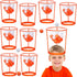 Libima 12 Pcs Head Hoop Basketball Party Game Set for Kids and Adults, Portable Adjustable Headband with Balls