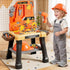 XINNOVEL Kids Tool Bench Set with Electric Drill and Realistic Tool, Pretend Play