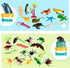 JOYIN 69Pcs Assorted Small Animal Figures, Mini Plastic Toy (Ocean, Zoo, Farm, Dinosaur, Insect) for Sensory Bin