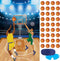 Hooqict Basketball Party Games, Pin The Basketball on The Hoop Birthday Party Supplies for Kids