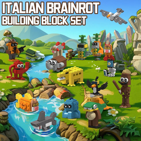 Myth Qholve 17 1 Italian Brain Rot Unique Cartoon Characters Building Blocks in Educational & Entertaining Gift Idea