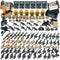 Military Weapon Pack Army Accessories Kits - 200+ pcs Toys Include Camouflage Guns, Shields, E.O.D Suits for Building