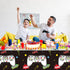 Tatuo 3 PCS Video Game Table Cover - Game Theme Plastic Table Cloth for Boys Girls Kids, 54 x 108 Inch (Cool Black)