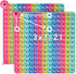 Double-Sided Macaron Multiplication Game, Addition Numbers POP Fidget Math Toys, Stress Relief Learning Game (1 Piece)