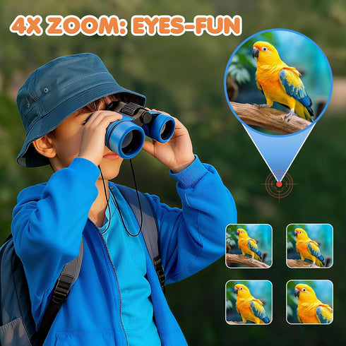 EPIMA 3 4 5 6 3-5 4-6 5-7 Binoculars Toys for Kids Year Old Boys Girls Toddler Binoculars for Bird Watching Camping
