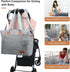 Spacious Waterproof Diaper Tote with Changing Pad - LOVEVOOK Baby Bag