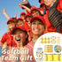 90Pcs Softball Party Favors, Bulk Softball Gifts for Team, Plastic Tumbler with Lid and Straw, Hair Ties, Keychain,