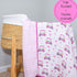 100% 47 47 Inches, 6 Cozy LollyBanks Muslin Baby Blanket, Cotton Baby Quilt for Girls, Large x Layers Soft