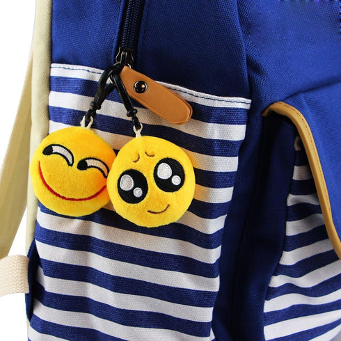 80 Pack 2" Set 80 Dreampark Mini Emoticon Keychain Plush, Party Favors for Kids, Valentine's Day Gifts/ Birthday Party