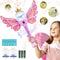 Princess Magic Bubble Wand Blower for Kids, Musical & Light Up Automatic Bubble Machine, Outdoor Toy for Girls (Pink)