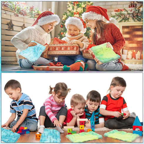 2 Pack Marble Maze Mat Fidget Sensory Toys, Stress Relief Toys for School Classroom, Improve Focus (Vibrant Style)