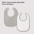 100% 10-Pack Cotton Muslin Baby Bibs Baby Drool Bibs for Unisex Baby Toddlers Infant Newborns Drooling and Teething