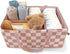Tiny Twinkle Diaper Caddy Organizer | Foldable Baby Storage Basket with Removable