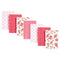 Hudson Baby Unisex Baby Cotton Flannel Burp Cloths, Strawberries, One Size