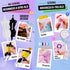 800+Pcs 6 8-12, 6 7 8 9 10 11 12 ONE TO FOUR Fashion Designer Kits for Girls with Mannequins - Girls Fashion Design