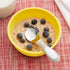 ECR4Kids My First Meal Pal Stainless Steel Spoons, Toddler Silverware, 3-Pack, White, Light Grey