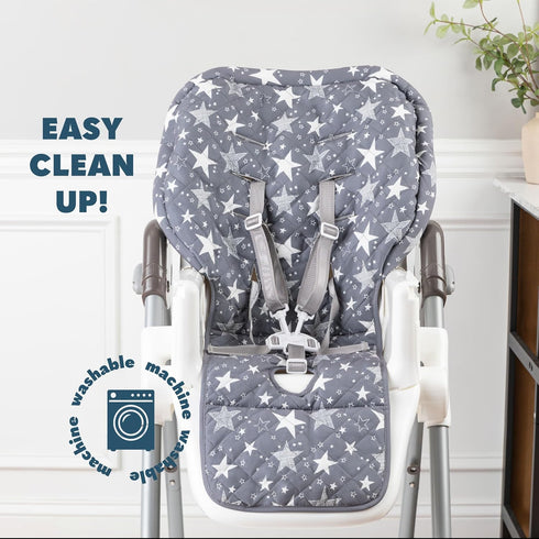 3-5 Todays Kids High Chair Pad - Machine Washable High Chair Cover, Easy Use Highchair Cushion, Soft Highchairs Covers