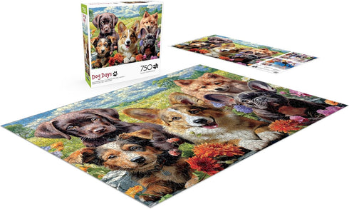 Buffalo Games - Image World - Pup Perfection - 750 Piece Jigsaw Puzzle for Adults - Perfect for Game Nights, 24.00 x