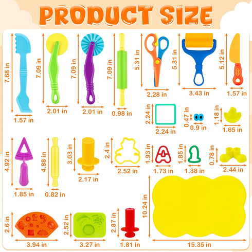 130-Piece Set 3-8, 6 iShyan Dough Tools for Kids Ages Alphabet & Number Cutters, Animal & Shape Cutters, Extruders