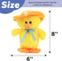 Hopearl Talking Singing Duck Toy Repeats What You Say Walking Duckling Electric Interactive Animated Toy Speaking Plush Buddy Gifts for Toddlers, Yellow, 8''