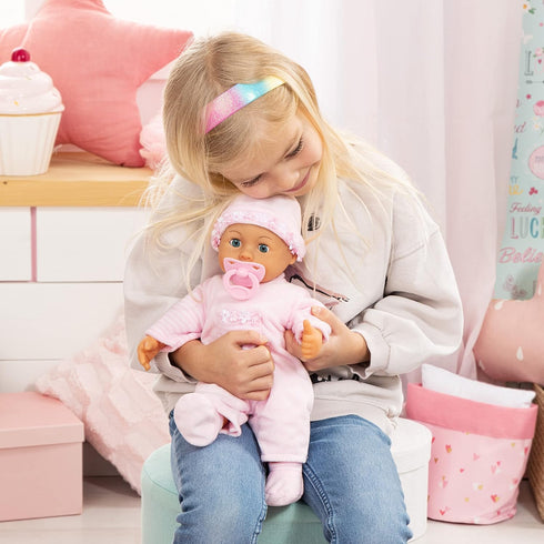 Bayer Design 15" First Words Baby Doll, Softpink, 38cm