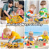 MYDOVA 7 2lbs 3+ Sand Construction Kit - Play Sand Art Kit with Construction Truck, Magic Sand, Castle Molds, Crane