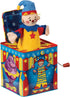 Schylling Silly Circus Jack in the Box - Classic Children's Musical Toy - Colorful Embossed Tin Box for 18 Months+