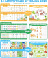 54 3-5, 3 4 5 Preschool Learning Activities Reusable Pages, Tracing Books for Kids Ages Toddler Activities Busy Book