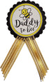 Daddy to Bee Pin for Baby Shower, Yellow and Black Pin for Dad to Wear at Baby Shower, Baby Sprinkle