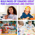 Packs, 24 Sets 8 Packs (192 count), 3+ ArtCreativity Bulk Crayon of of Crayons Classroom Crayons for Students