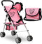 Baby Doll Stroller for Girls, Toddler Play Toy Buggy Carriage Foldable with