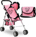 Baby Doll Stroller for Girls, Toddler Play Toy Buggy Carriage Foldable with