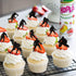 24 PCS Hockey Cupcake Toppers, Black Glitter Hockey Players Picks for Baby Shower and Birthday Party Decorations