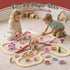 Set 2-4, Set 3-5 Lehoo Castle Wooden Train for Toddlers Burger Theme Train Track Compatible with Major Brands