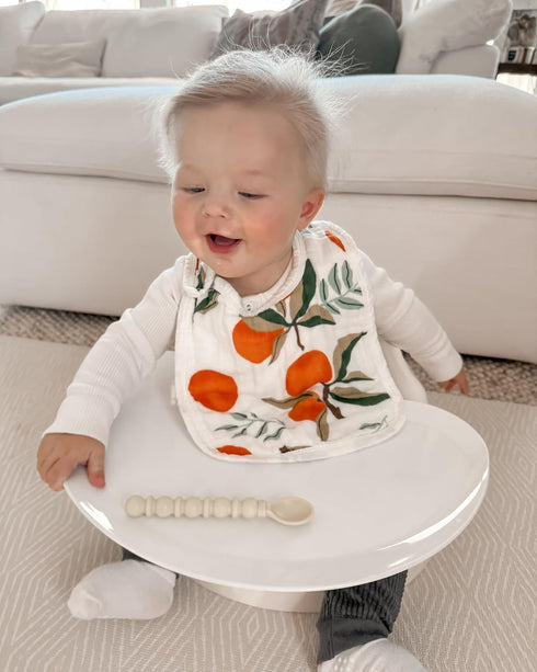 ZandH Global Set 4-Piece Muslin Swaddle Blanket for Baby Newborn Essentials with Swaddle, Burp Cloth & Bibs, Soft