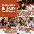 1000 BenBen Puzzles for Adults Pieces, Bird Crochet, Jigsaw Puzzles with Letters or Patterns on Back, Challenging