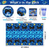 10th Birthday Decorations for Boys, 81 Pcs Level 10 Video Game Party Supplies, Serves 20 with Plates Napkins Forks