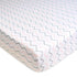 American Baby Company 100% Natural Cotton Fitted Crib Sheet, 52" x 28", Pink Zigzag, Hypoallergenic