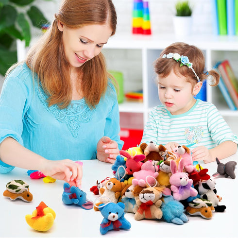 24 Pack Small Stuffed Animals, Bulk Gifts for Kids, Party Favors Toys for Girls, Easter Basket Stuffers Plushies